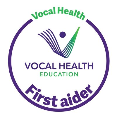 Vocal health first aider logo